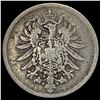 Image 1 : 1875-E Germany Silver 1 Reichsmark NEARLY UNCIRCULATED