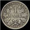 Image 2 : 1875-E Germany Silver 1 Reichsmark NEARLY UNCIRCULATED