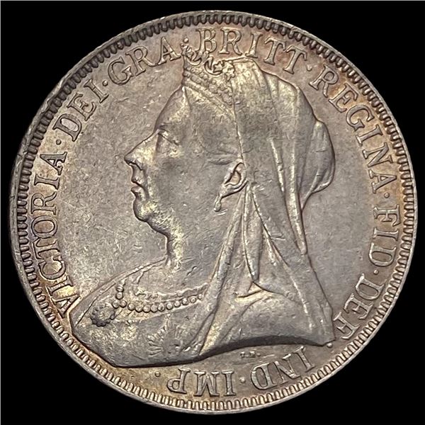 1893 Great Brit. Silver Florin CHOICE AU