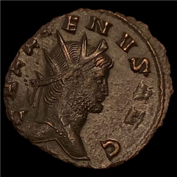 Roman Gallienus, 253-268 AD BI DBL Denarius CHOICE AU