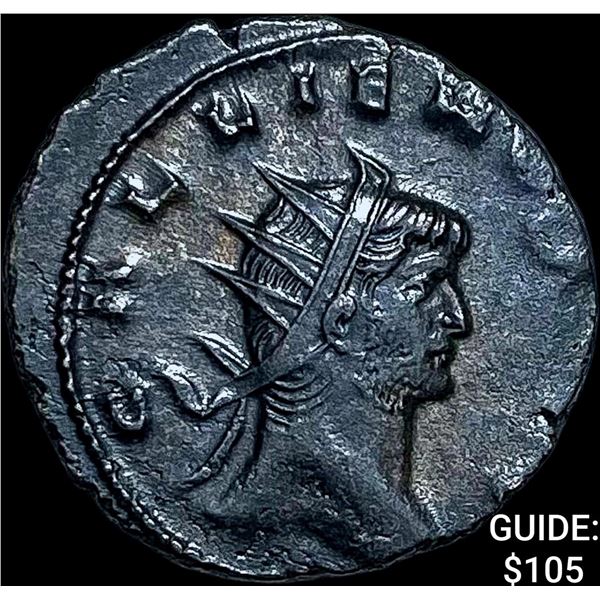 Roman Gallienus, 253-268 AD BI DBL Denarius CHOICE AU