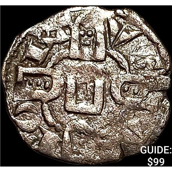 1248--1279 Portugal Alfonso III Silver Denero NEARLY UNCIRCULATED