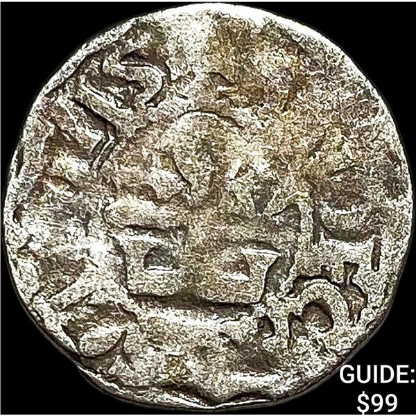 1100s France Crusades Anjou Silver Denier NEARLY UNCIRCULATED