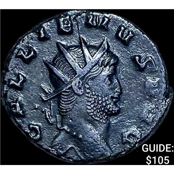 Roman Gallienus, 253-268 AD BI DBL Denarius CHOICE AU