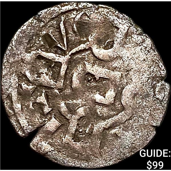 1248-1279 Portugal Alfonso III Silver Denero NEARLY UNCIRCULATED