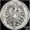 Image 1 : 1875-B Germany Silver 1 Reichsmark NEARLY UNCIRCULATED