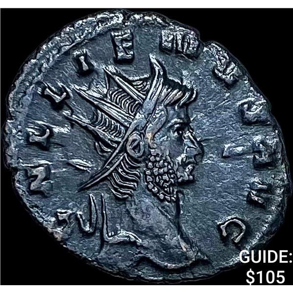 Roman Gallienus, 253-268 AD BI DBL Denarius CHOICE AU