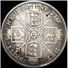 Image 2 : 1887 Great Brit. Victoria Silver Double Florin NEARLY UNCIRCULATED