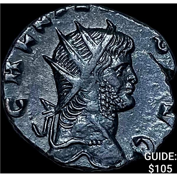 Roman Gallienus, 253-268 AD BI DBL Denarius CHOICE AU