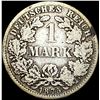 Image 2 : 1875-D Germany Silver 1 Reichsmark NEARLY UNCIRCULATED