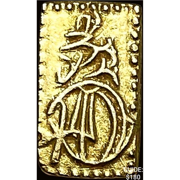 1832-1858 Japan Gold 2 Shu CLOSELY UNCIRCULATED