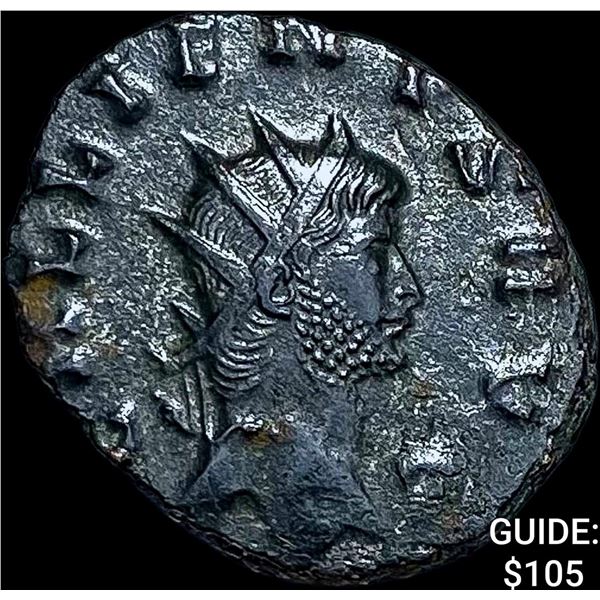 Roman Gallienus, 253-268 AD BI DBL Denarius CHOICE AU