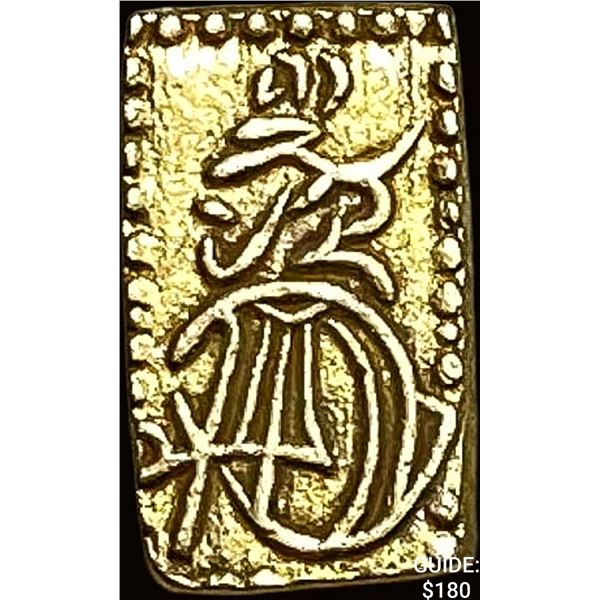 1832-1858 Japan Gold 2 Shu CLOSELY UNCIRCULATED