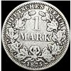Image 2 : 1875-A Germany Silver 1 Reichsmark NEARLY UNCIRCULATED