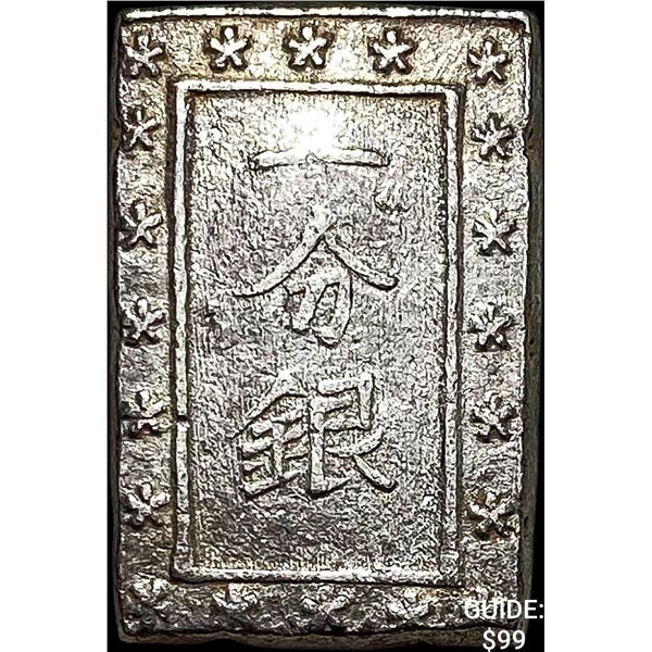 1859-1868 Japan Silver Bu CLOSELY UNCIRCULATED