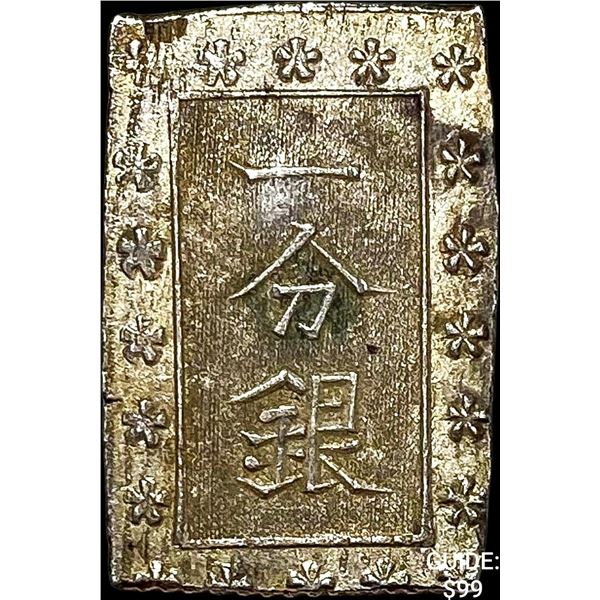 1859-1868 Japan Silver Bu CLOSELY UNCIRCULATED