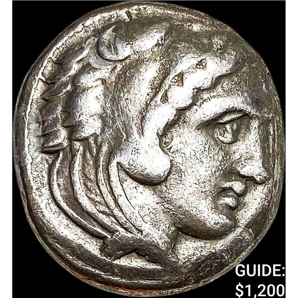 Macedon Alexander III 336-323 BC Silver Tetradrachm NEARLY UNCIRCULATED