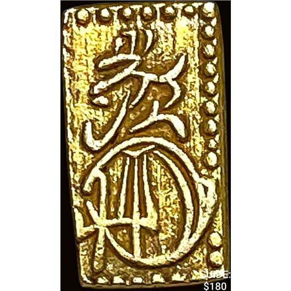 1832-1858 Japan Gold 2 Shu CLOSELY UNCIRCULATED