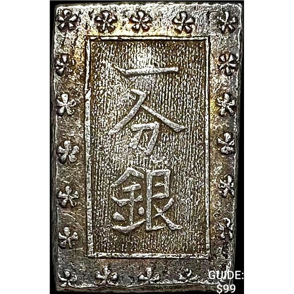 1859-1868 Japan Silver Bu CLOSELY UNCIRCULATED