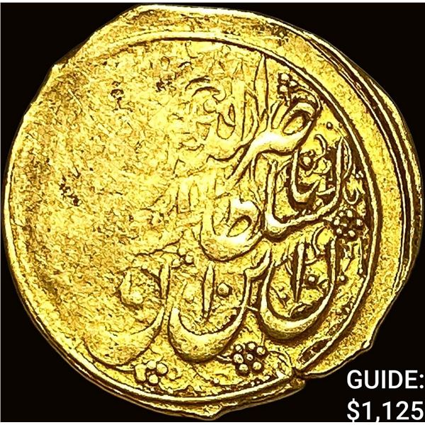 17th-18th C Ottoman Emp Gold 1/2 Ashrafi NEARLY UNCIRCULATED