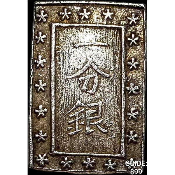 1858-1868 Japan Silver Bu CLOSELY UNCIRCULATED