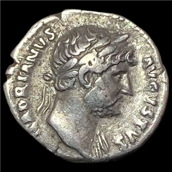 Roman Hadrian 117-138 AD Silver Denarius CLOSELY UNCIRCULATED