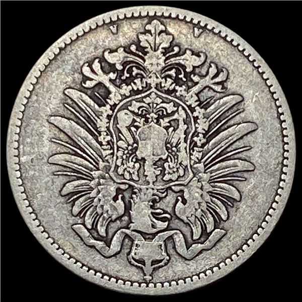 1875-A Germany Silver 1 Reichsmark NEARLY UNCIRCULATED