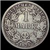 Image 2 : 1875-A Germany Silver 1 Reichsmark NEARLY UNCIRCULATED