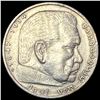 Image 1 : 1936-G Germany Silver 5 Reichsmark CLOSELY UNCIRCULATED