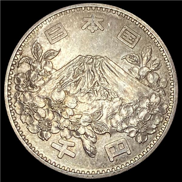 1964 Japan Silver 1000 Yen-Olympics UNCIRCULATED