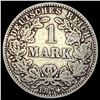 Image 2 : 1874 Germany Silver 1 Reichsmark NEARLY UNCIRCULATED