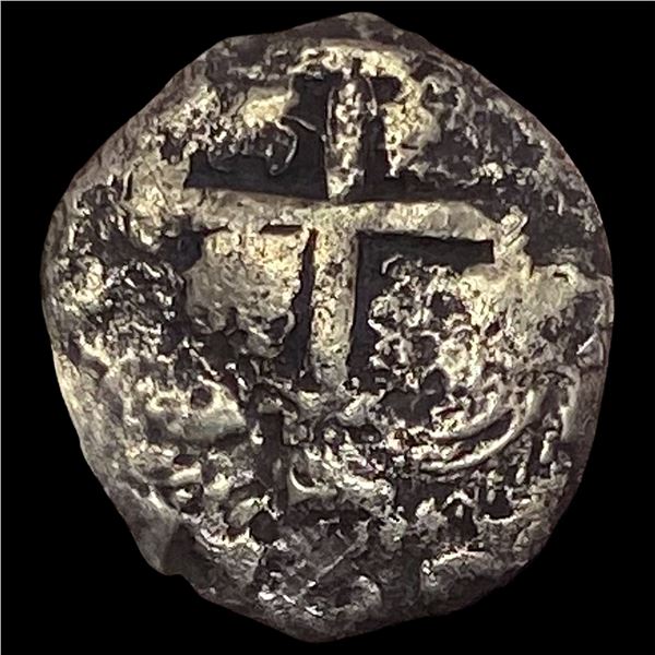 1500-1600s Spanish Empire SIlver 1 Reales Cob NEARLY UNCIRCULATED