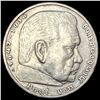 Image 1 : 1936-A Germany Silver 5 Reichsmark CLOSELY UNCIRCULATED