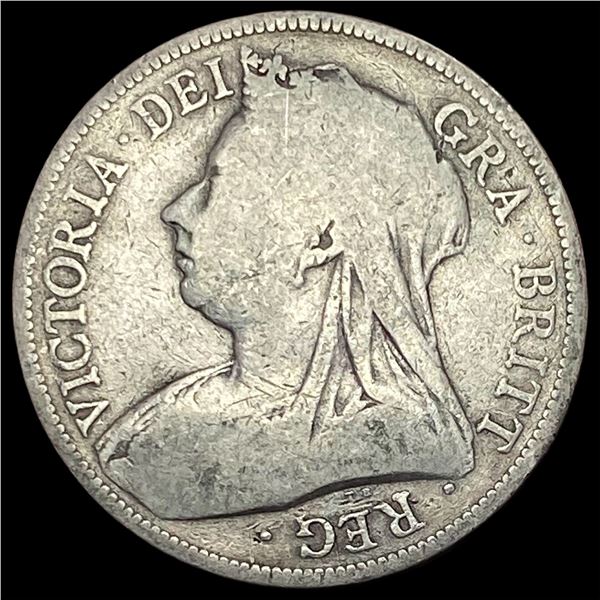 1893 Great Britain Silver 1/2 Crown LIGHTLY CIRCULATED