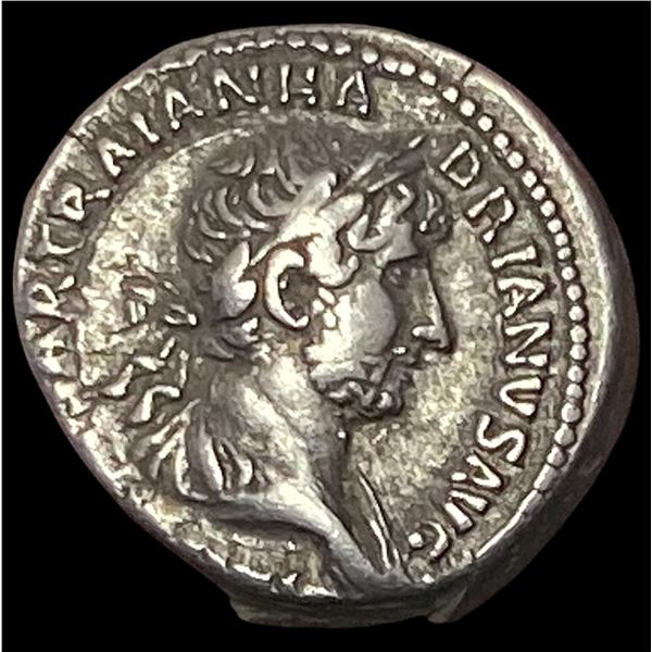 Roman Hadrian 117-138 AD Silver Denarius CLOSELY UNCIRCULATED