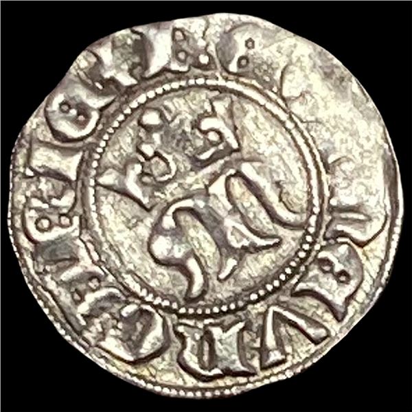 1382-1395 Hungary Mary Silver Denier CLOSELY UNCIRCULATED