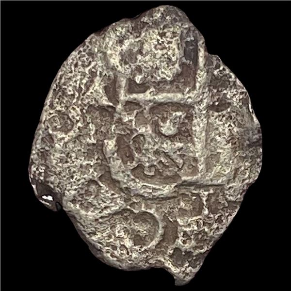 1500-1600s Spanish Empire SIlver 1 Reales Cob NEARLY UNCIRCULATED