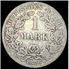 Image 2 : 1876-A Germany Silver 1 Reichsmark NEARLY UNCIRCULATED