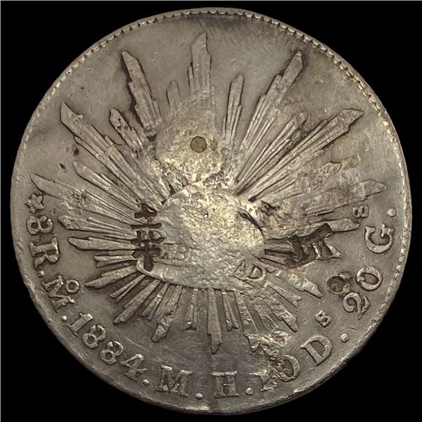 1884Mo MH Mexico Silver 8 Reales CLOSELY UNCIRCULATED