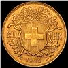 Image 2 : 1935 Switzerland .1867oz Gold 20 Francs UNCIRCULATED