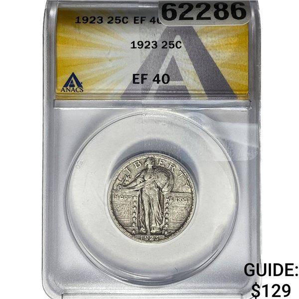 1923 Standing Liberty Quarter ANACS EF40