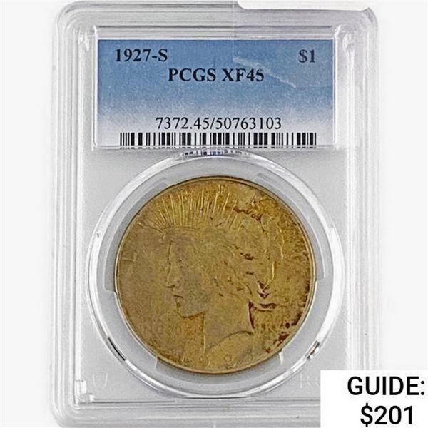 1927-S Silver Peace Dollar PCGS XF45