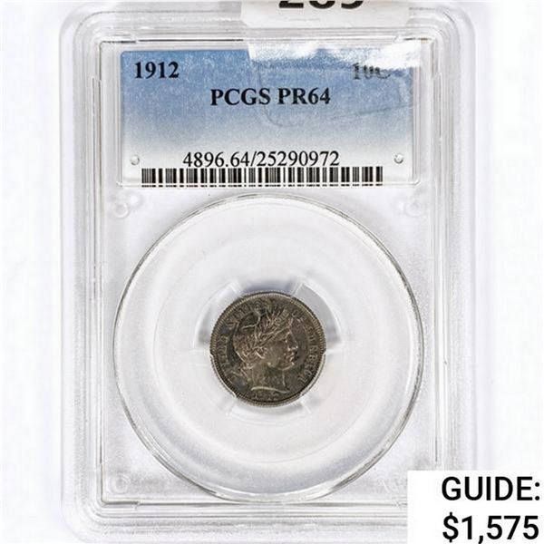 1912 Barber Dime PCGS PR64