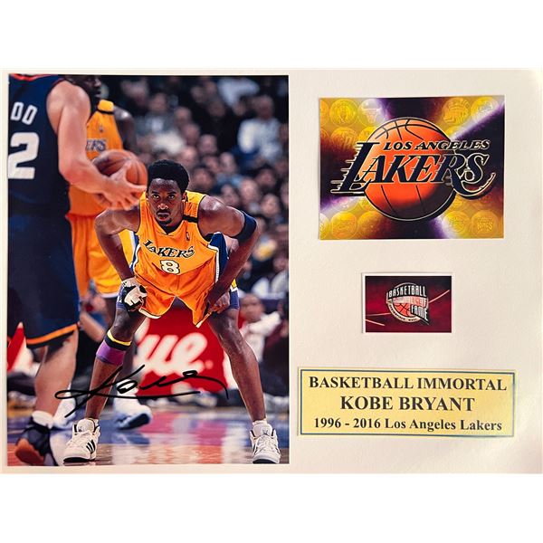 Kobe Bryant signed photo