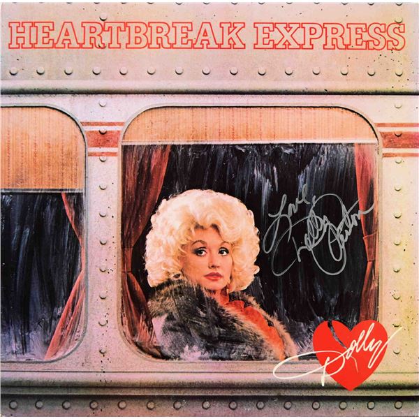 Dolly Parton signed Heartbreak Express album.
