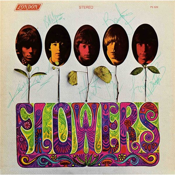 The Rolling Stones signed Flowers album