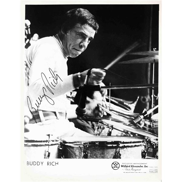 Buddy Rich signed promo photo