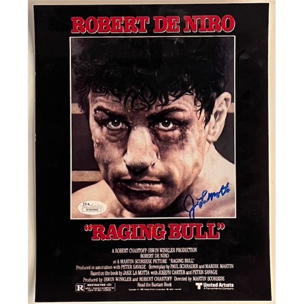 Raging Bull's Jake La Motta signed movie photo