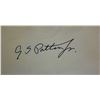 Image 1 : George S Patton Jr. signed slip