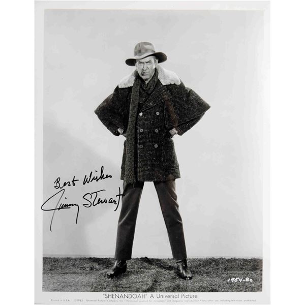 Jimmy Stewart signed portrait photo